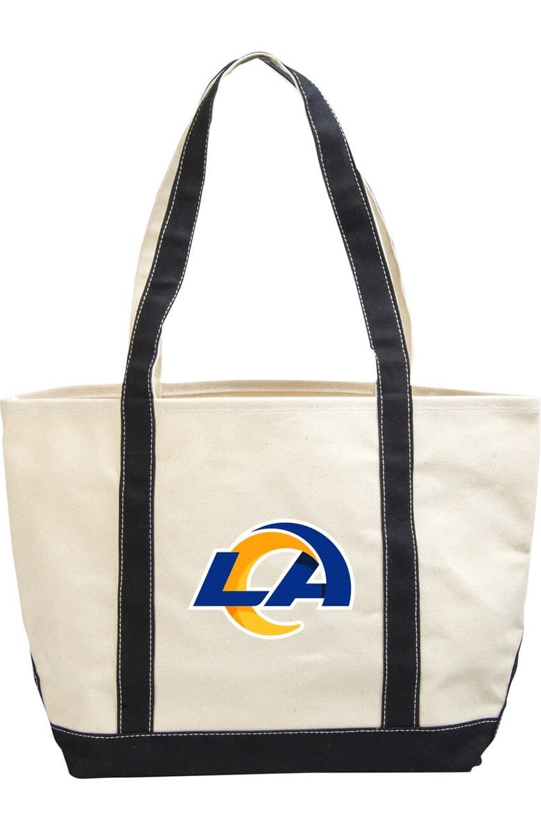 LOGO BRANDS Los Angeles Rams Canvas Tote Bag, Main, color,