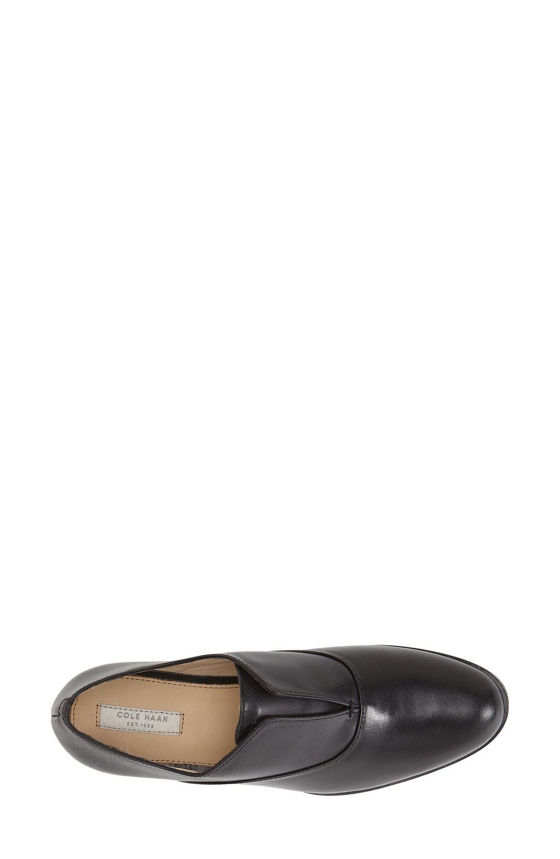 'Barton' Oxford, Alternate, color, BLACK LEATHER