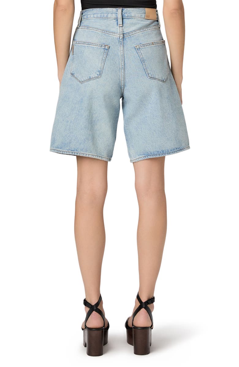 PAIGE Faye Denim Shorts, Alternate, color, Siege