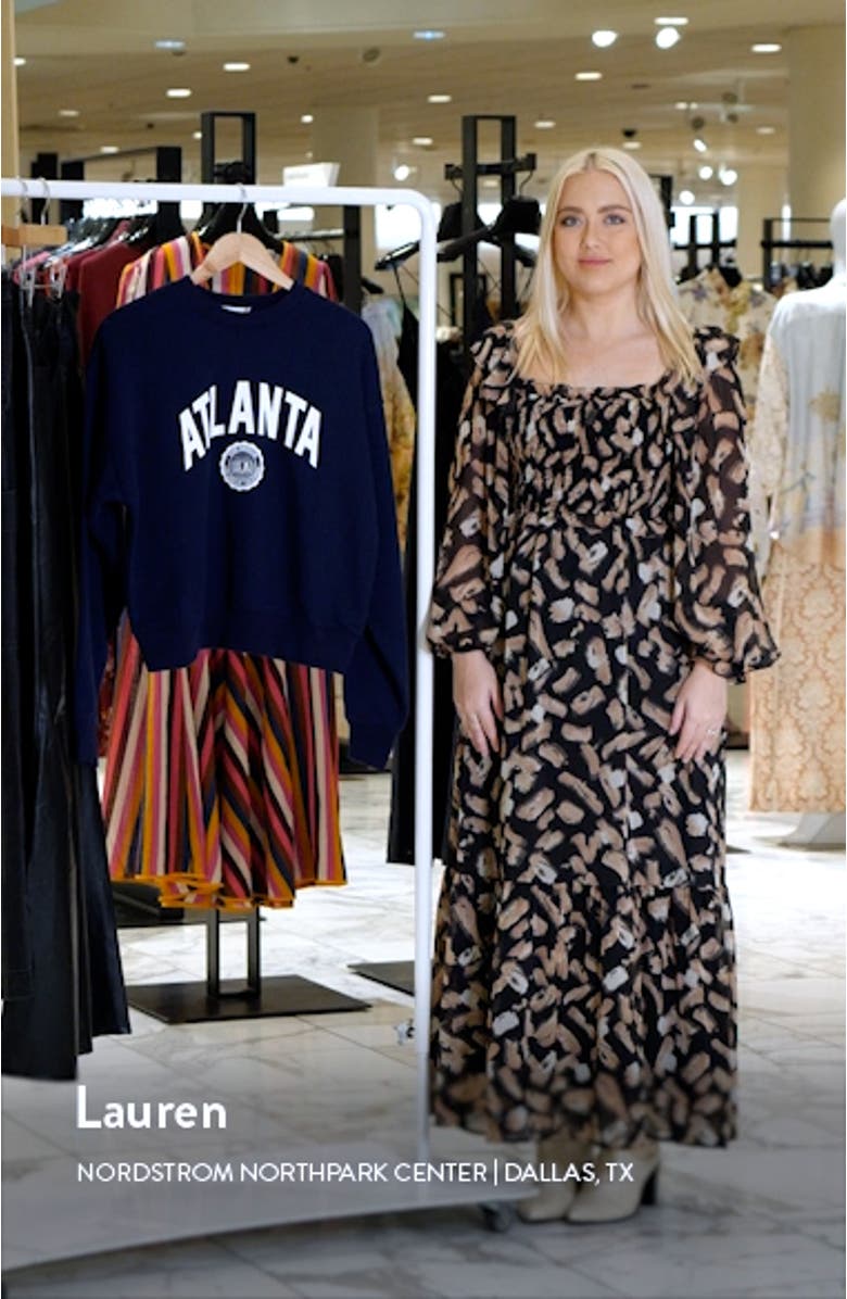 Atlanta Brushed Fleece Graphic Sweatshirt, sales video thumbnail