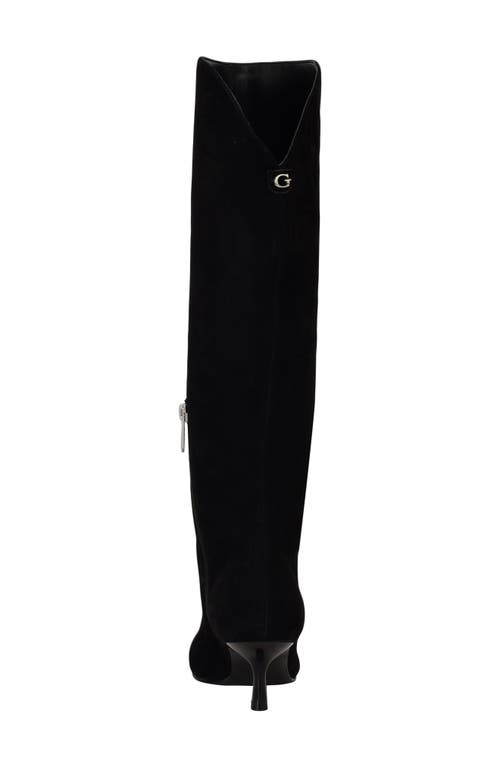 Guess Yania Pointed Toe Boot In Black