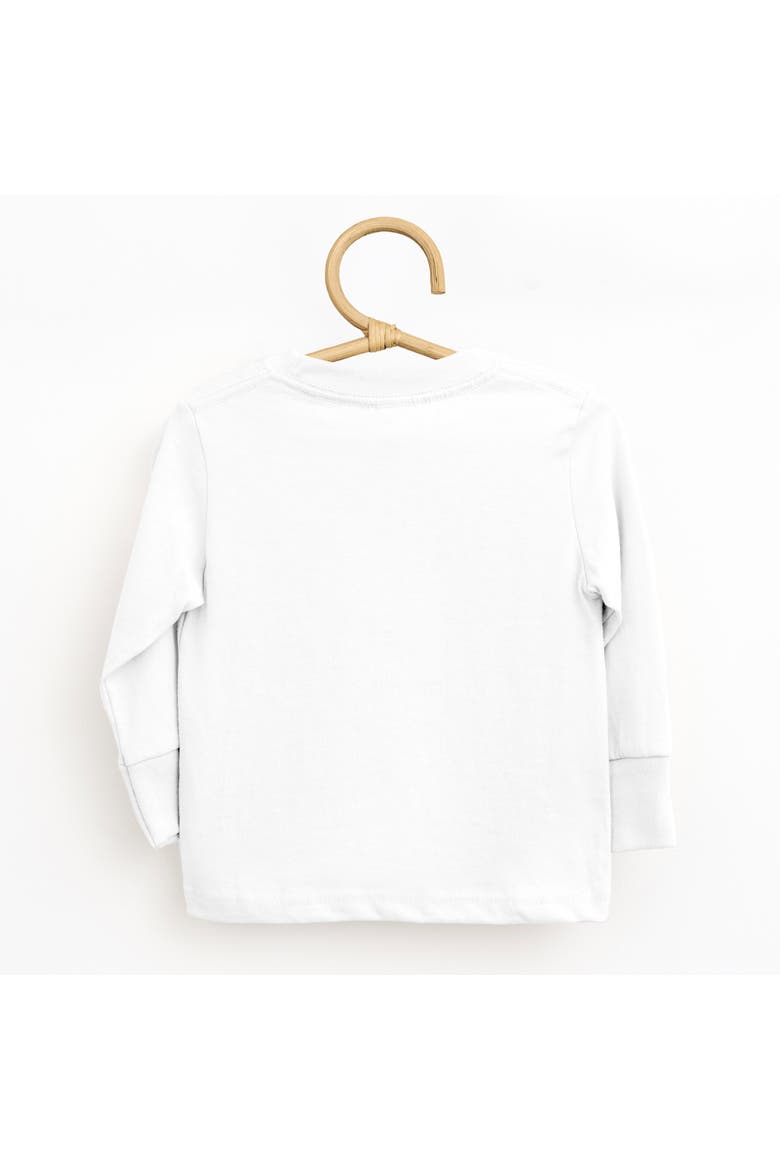 Oh My Gourdness Distressed Toddler Long Sleeve Graphic Tee, Alternate, color, White