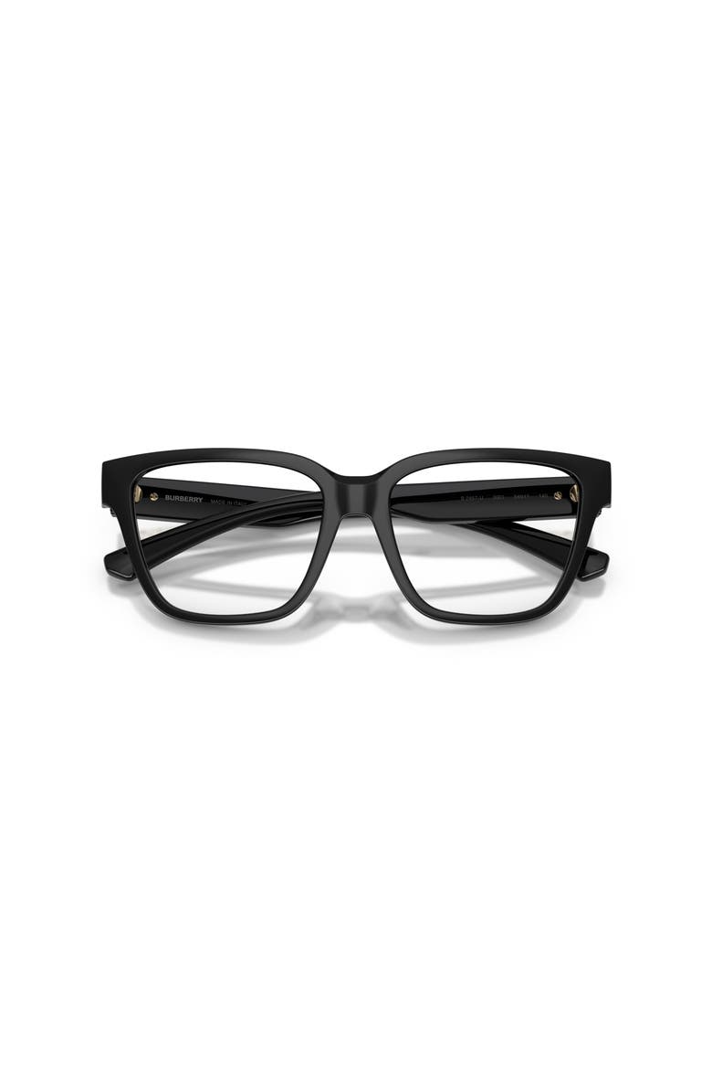 54mm Square optical glasses, Alternate, color, Black