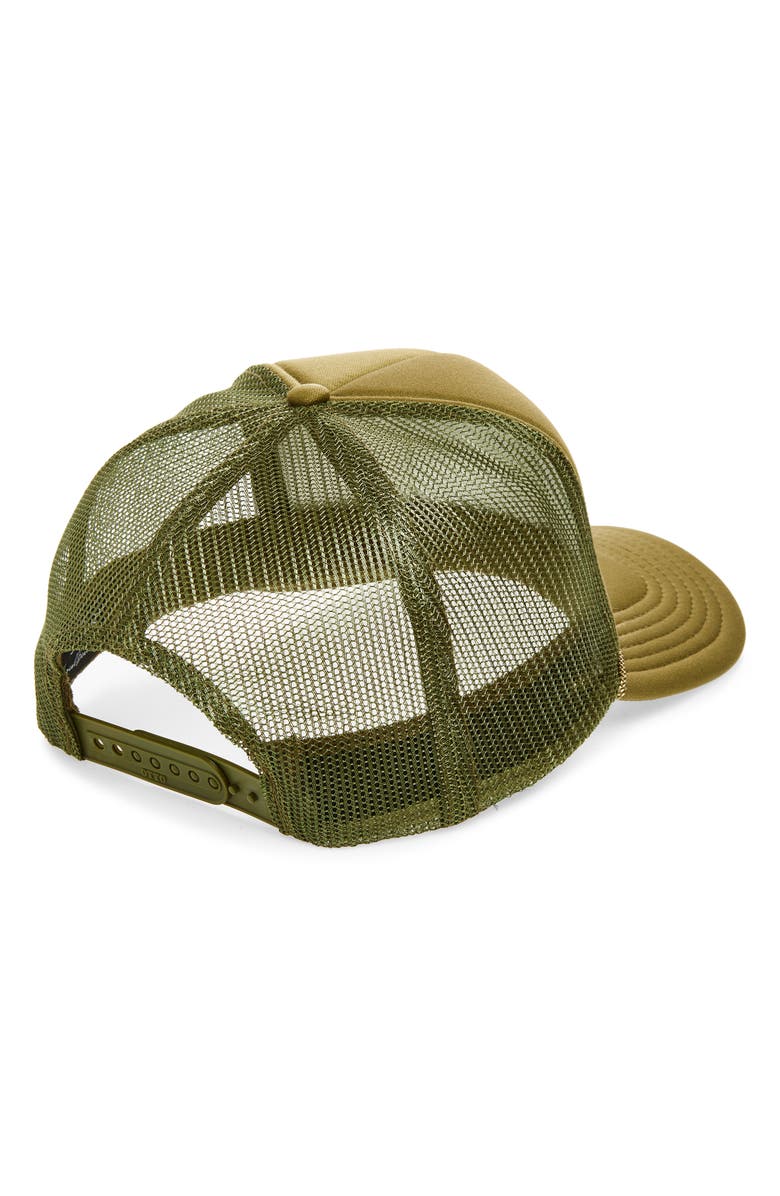 Local Beach Country Club Trucker Hat, Alternate, color, Dark Olive