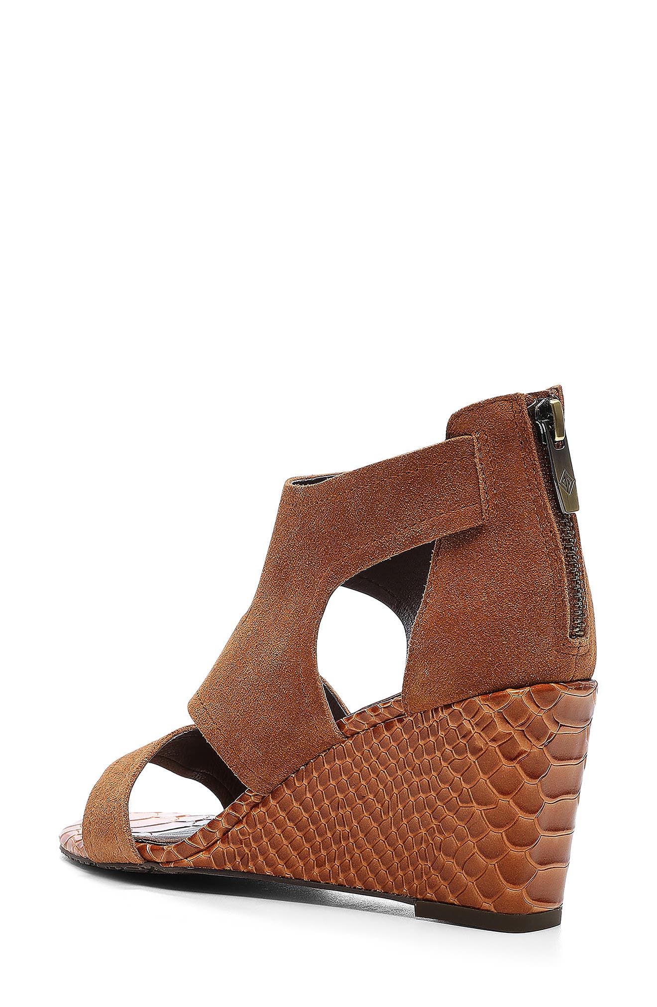 Panya Wedge Sandal, Alternate, color, SADDLE SUEDE