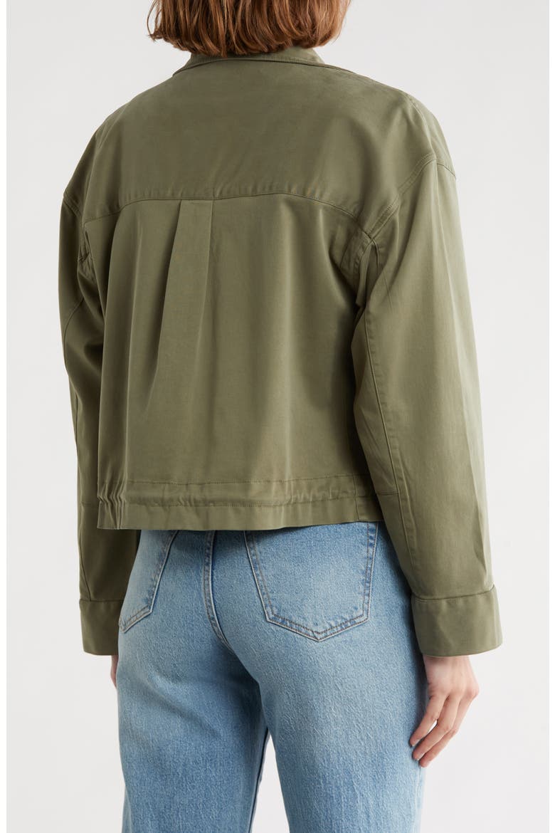 Crop Utility Jacket, Alternate, color, GREEN SORREL