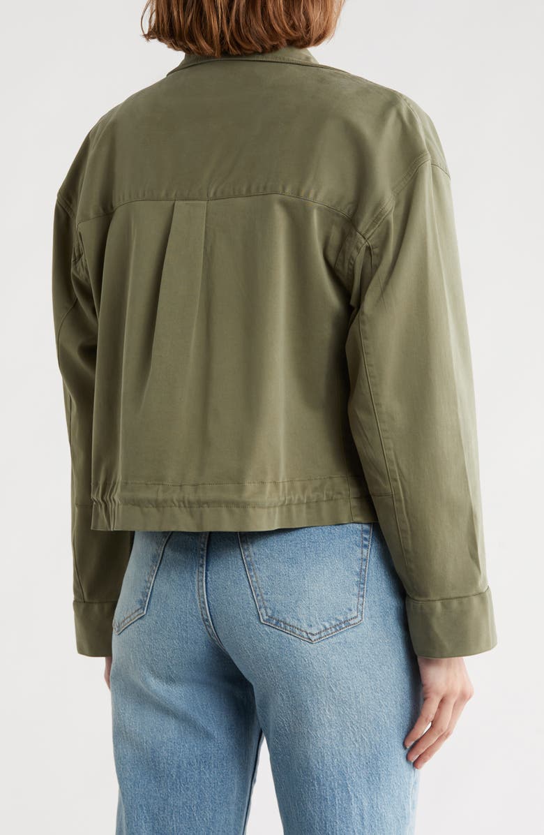 Caslon<sup>®</sup> Crop Utility Jacket, Alternate, color, Green Sorrel