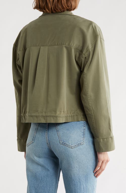 Caslon ® Crop Utility Jacket In Green
