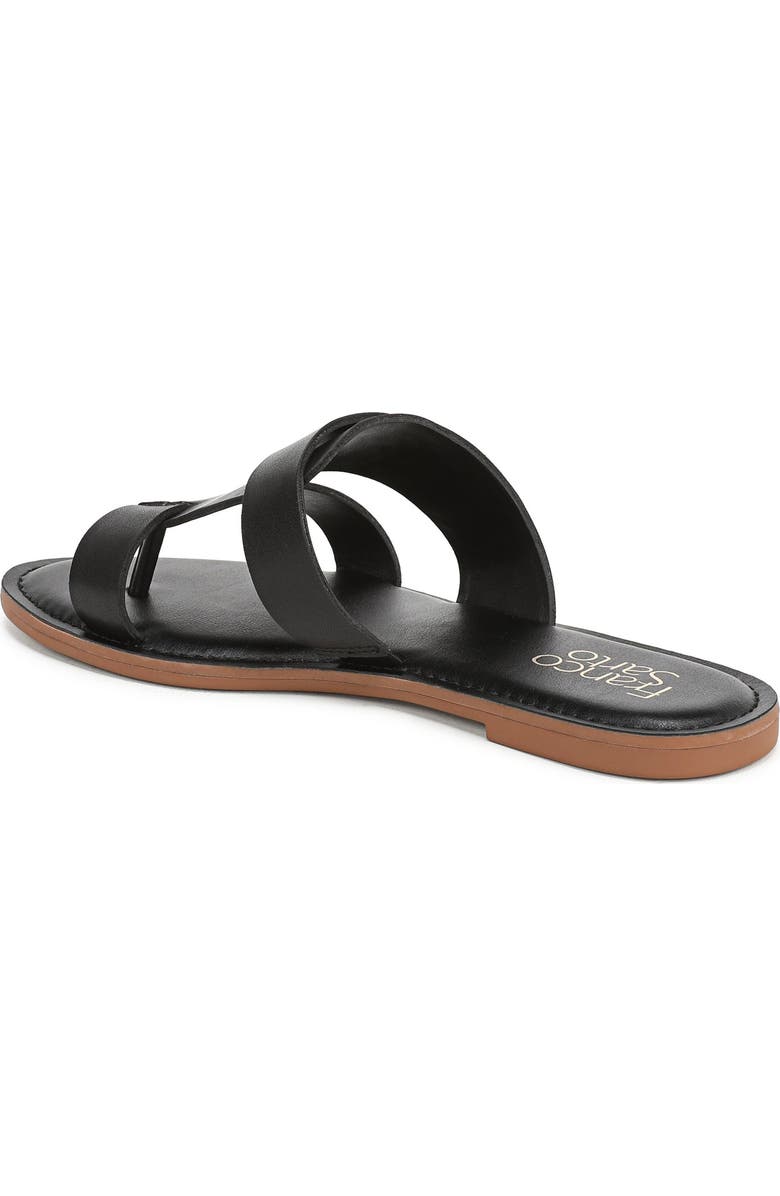 Franco Sarto Jerina Sandal, Alternate, color, Black Faux Leather