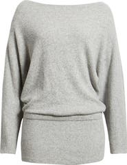 Bella Venice The Izzy Off the Shoulder Long Sleeve Sweater Minidress