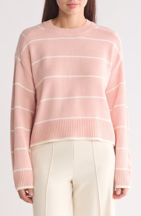 Saddle Stripe Crewneck Sweater