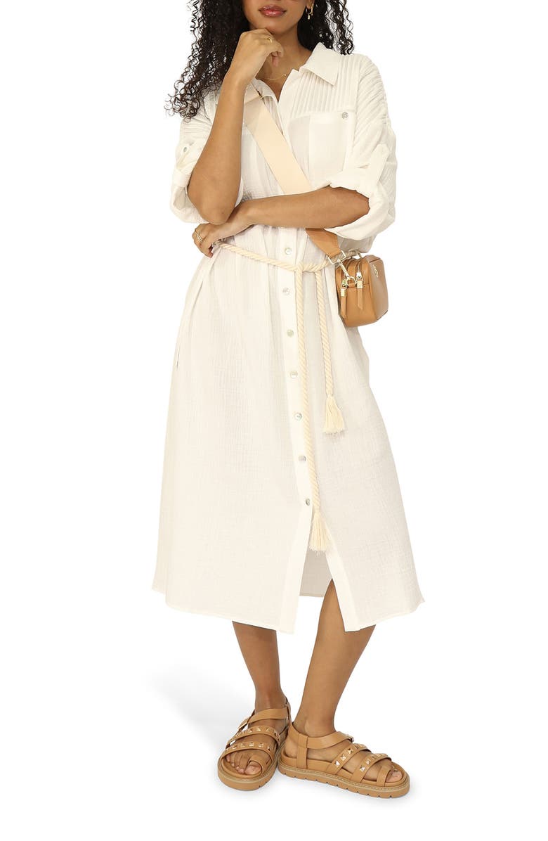 Belle & Bloom Seven Wonders Shirtdress, Alternate, color, White