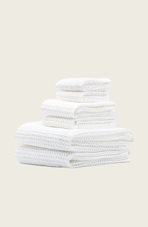 Italic Sedona Waffle Towels In White