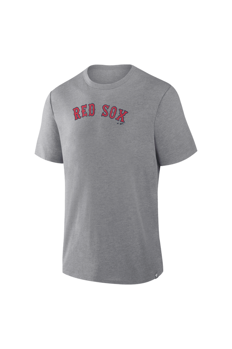 Men's Fanatics Heather Gray Boston Red Sox Play Tribute Tri-Blend T-Shirt, Alternate, color, Heather Gray