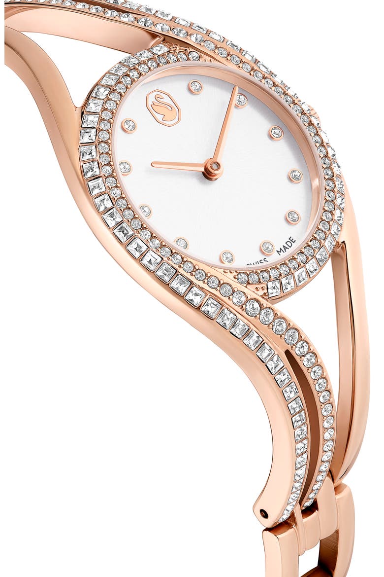 Hyperbola Bracelet Watch, 28mm, Alternate, color, ROSE GOLD
