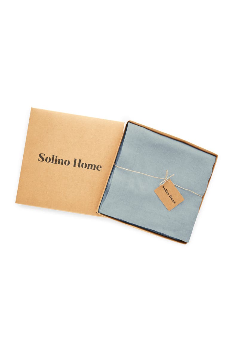 Linen Tablecloth - Sonoma, Alternate, color, Dusty Blue
