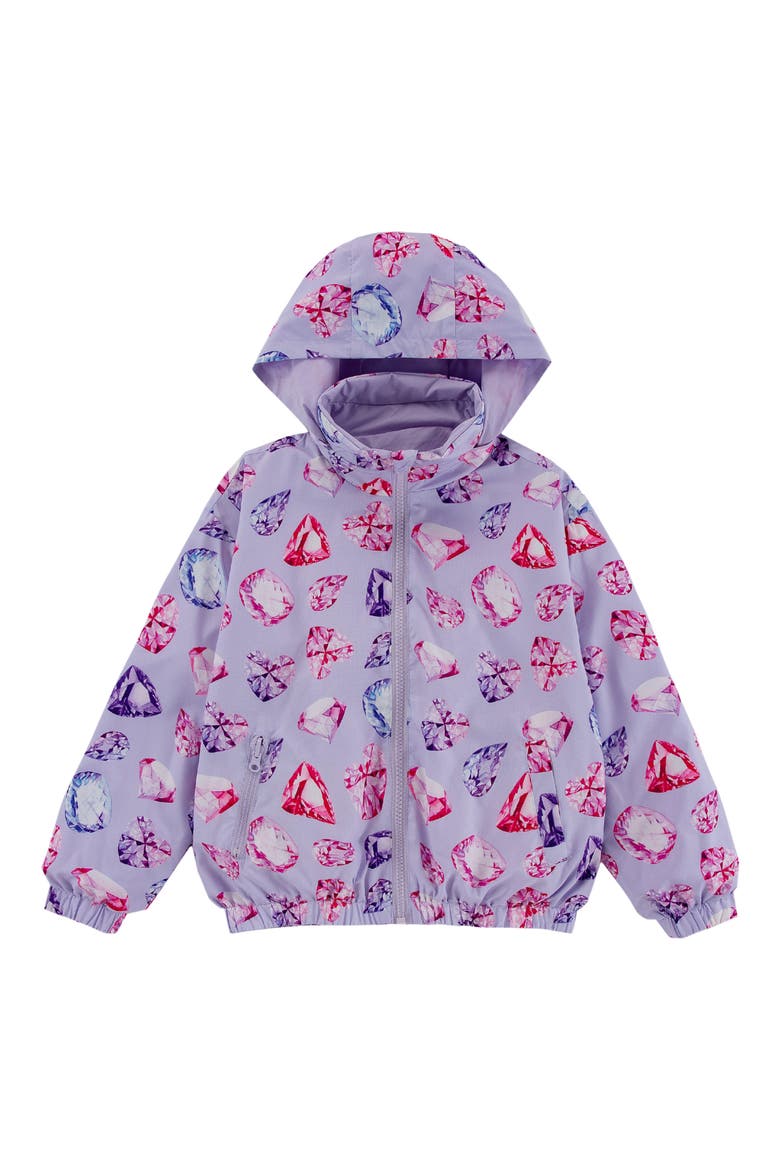 Kids' Max Rain Water Repellent Reversible Windbreaker, Main, color, PURPLE