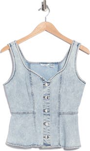 Vigoss Peplum Denim Top