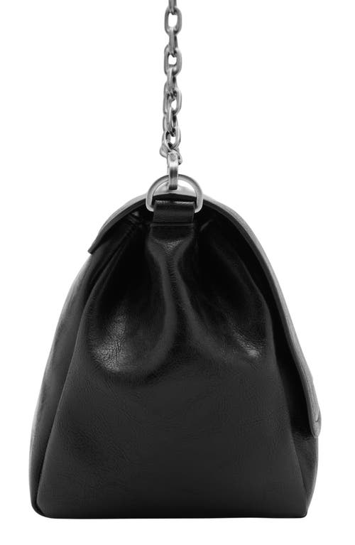 Mango Lima Shoulder Bag In Black