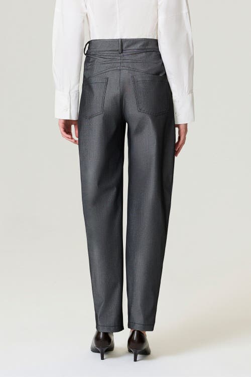 Nocturne Balloon Cut Tailored Pants In Black