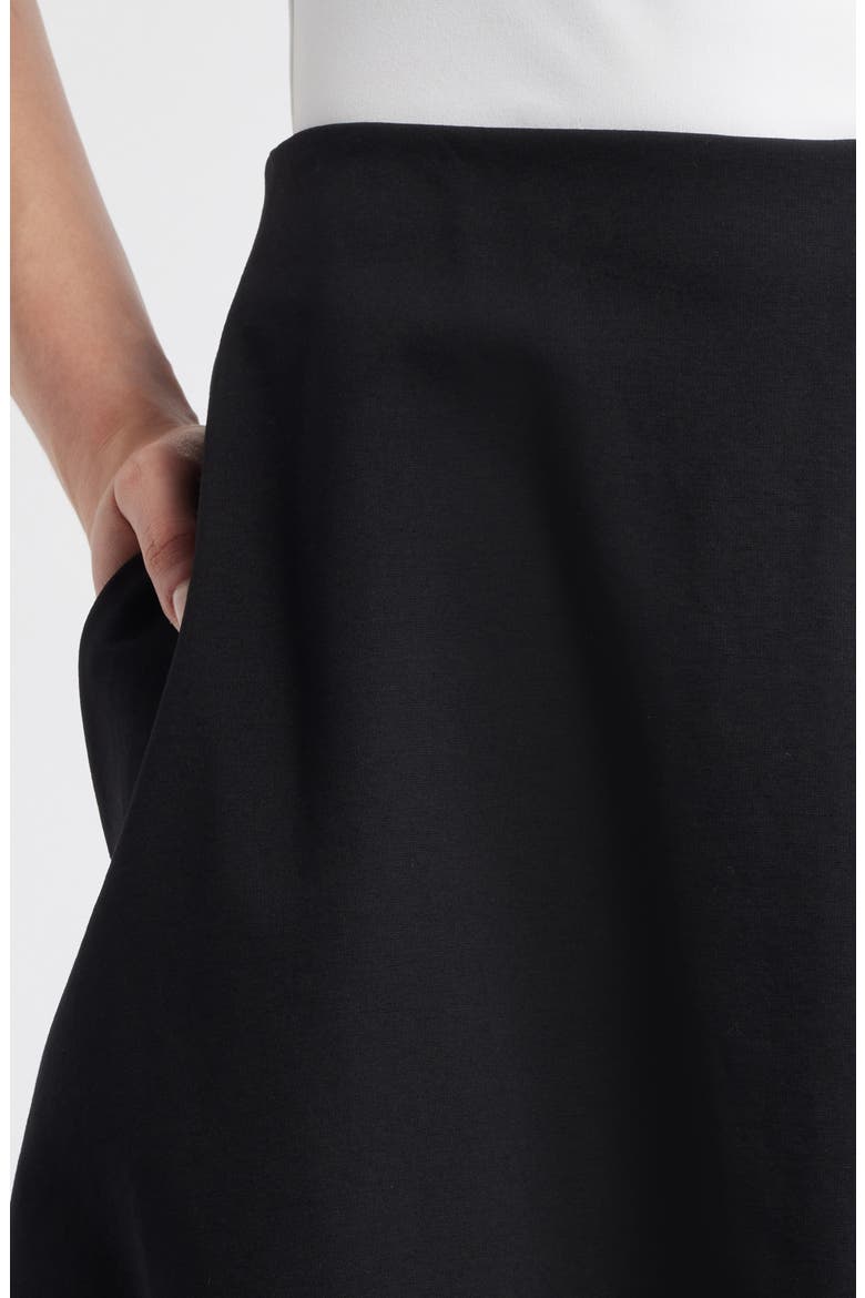 Kalle Midi Skirt, Alternate, color, BLACK DARK