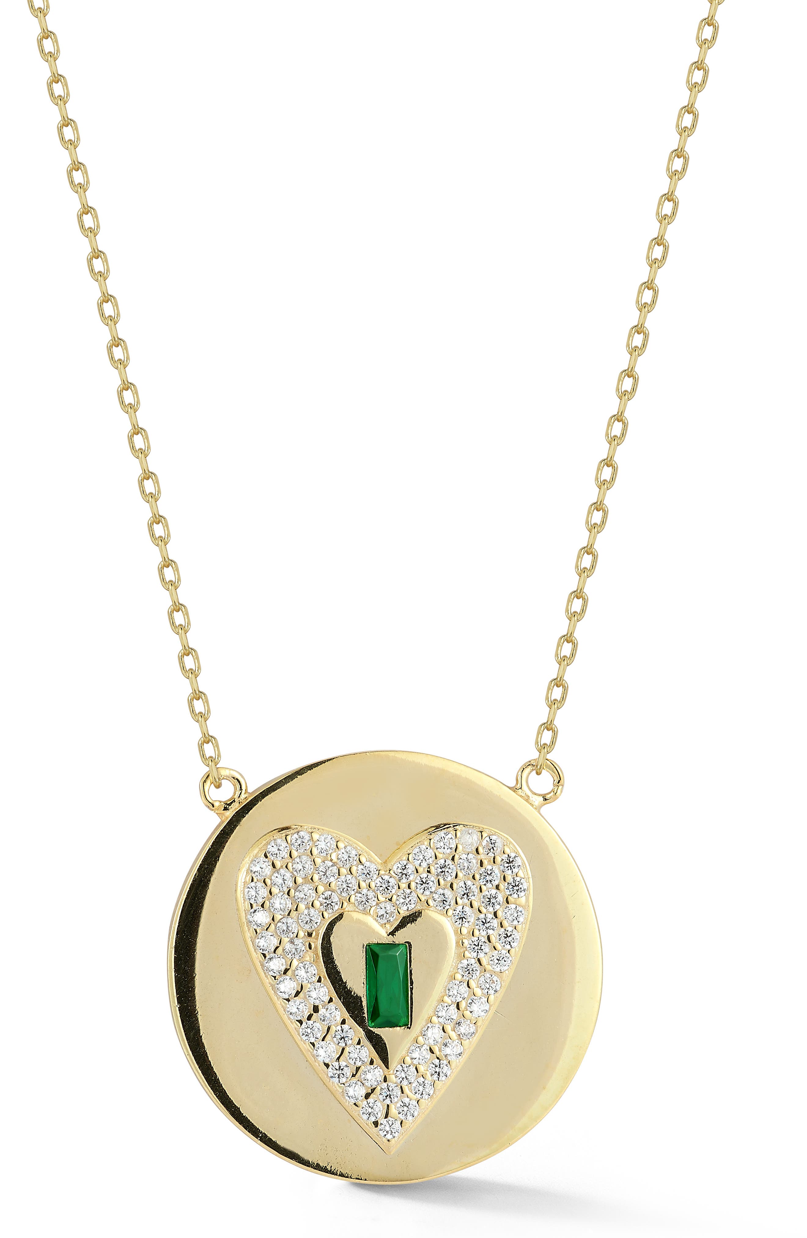 CHLOE AND MADISON Heart Pendant Necklace