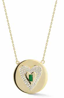 CHLOE AND MADISON Heart Pendant Necklace