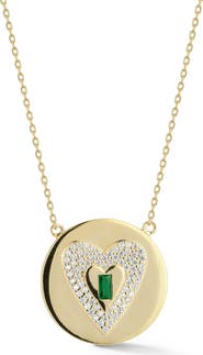 CHLOE AND MADISON Heart Pendant Necklace