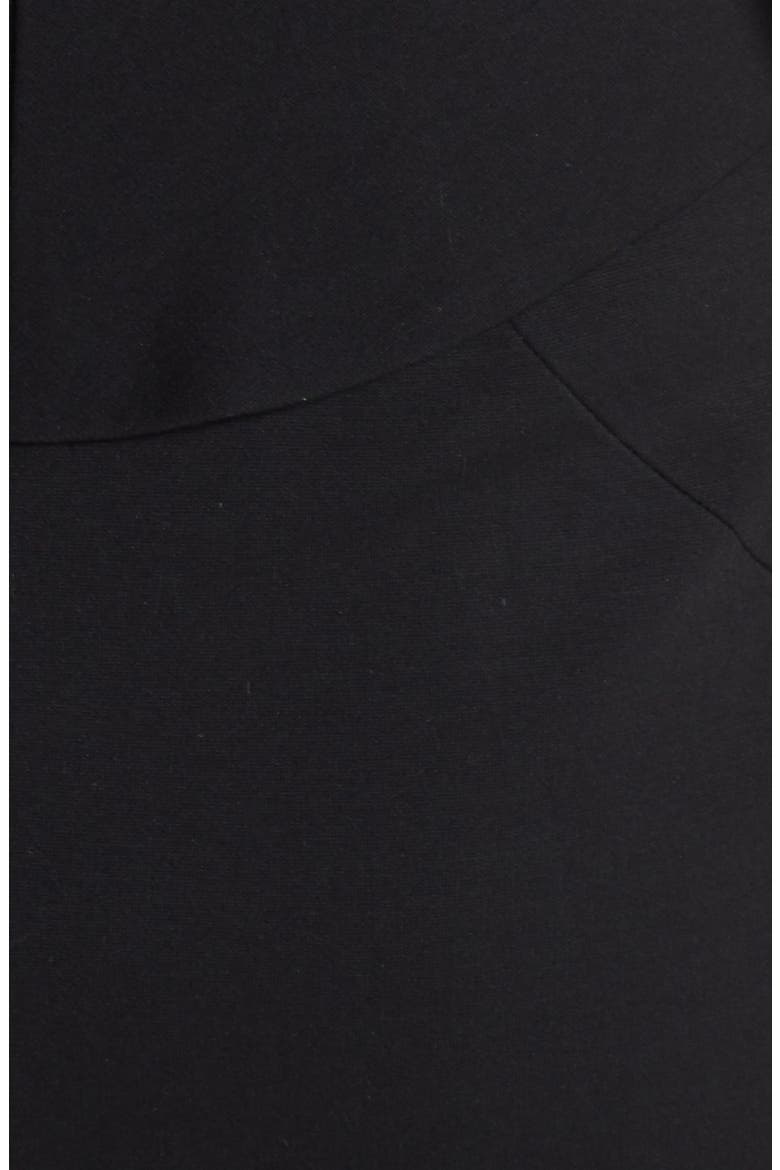 Structured Ponte Knit Sheath Dress, Alternate, color, BLACK