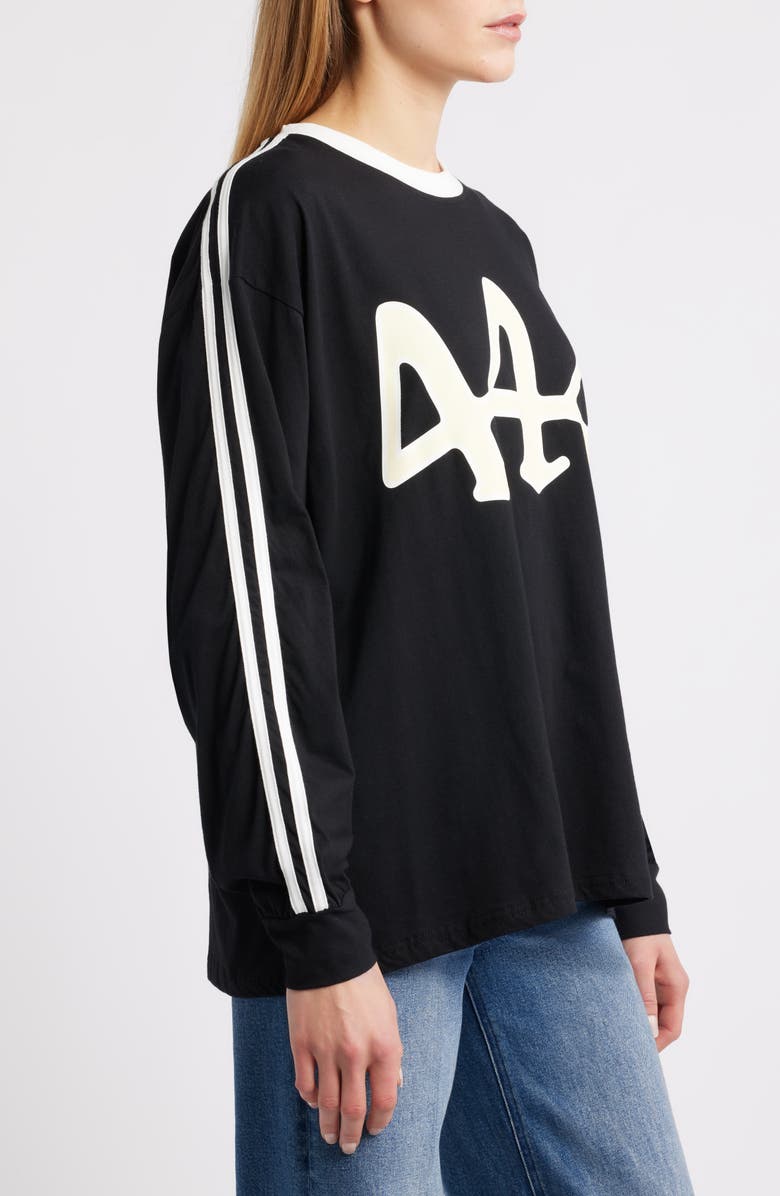 THE MAYFAIR GROUP Divinely Protected Long Sleeve Graphic T-Shirt, Alternate, color, Black