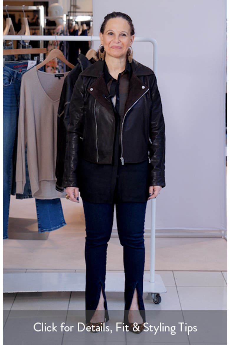 Lidia Leather Moto Jacket video