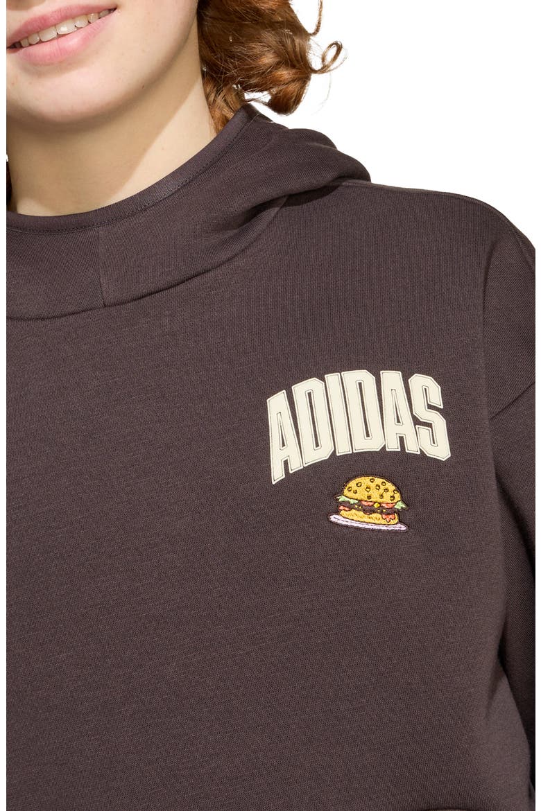 x The Simpsons Kids' Krusty Burger Graphic Hoodie, Alternate, color, NIGHT BROWN