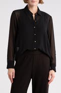 T Tahari Long Sleeve Button-Up Shirt