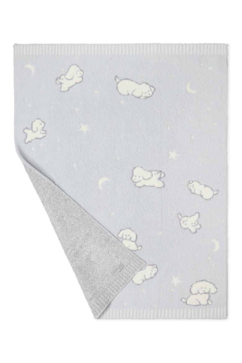 CozyChic Counting Puppies Stroller Blanket, Alternate, color, BLUE MULTI