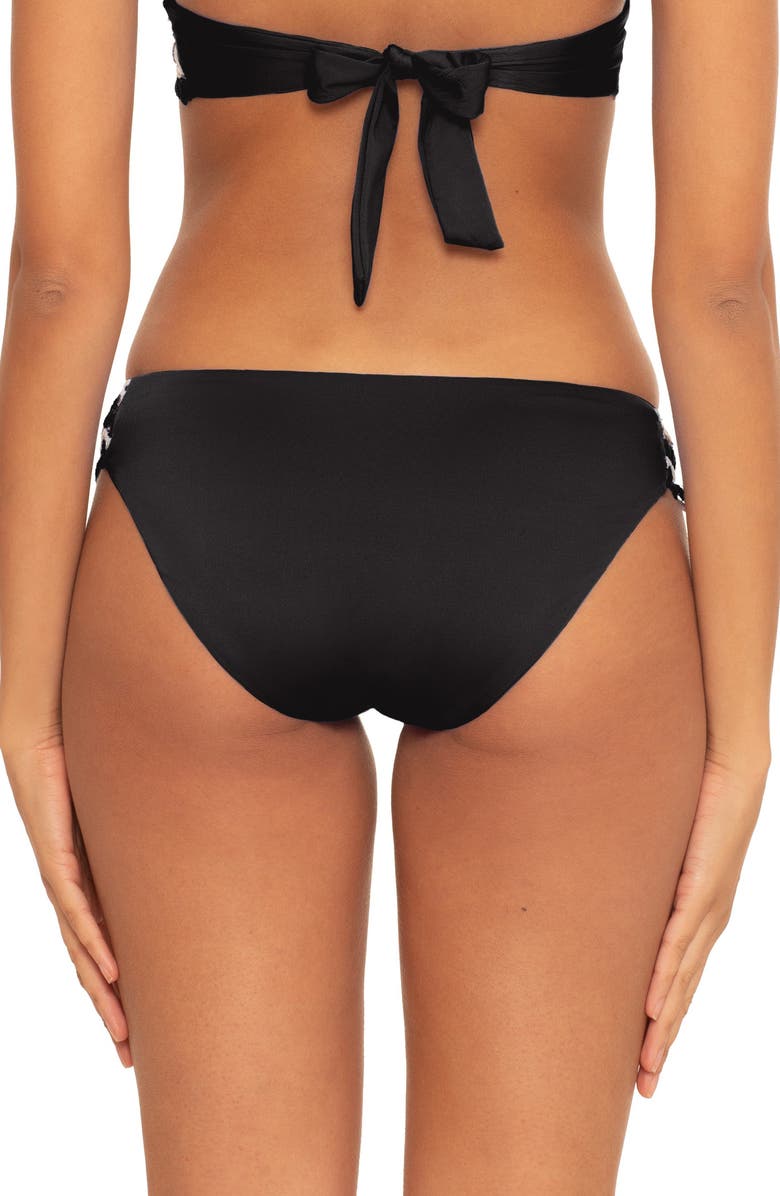 Becca Delilah Bikini Bottoms, Alternate, color, Black