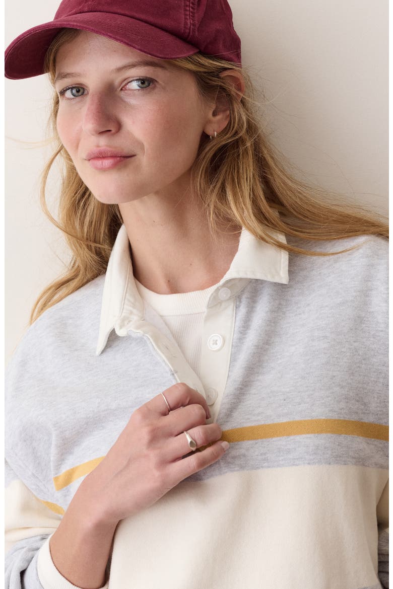 Cloud 9 Fleece Polo, Alternate, color, HEATHER GREY