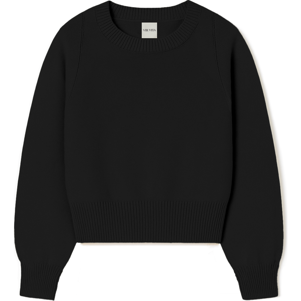 Vir Vita Genevieve Sweater In Black