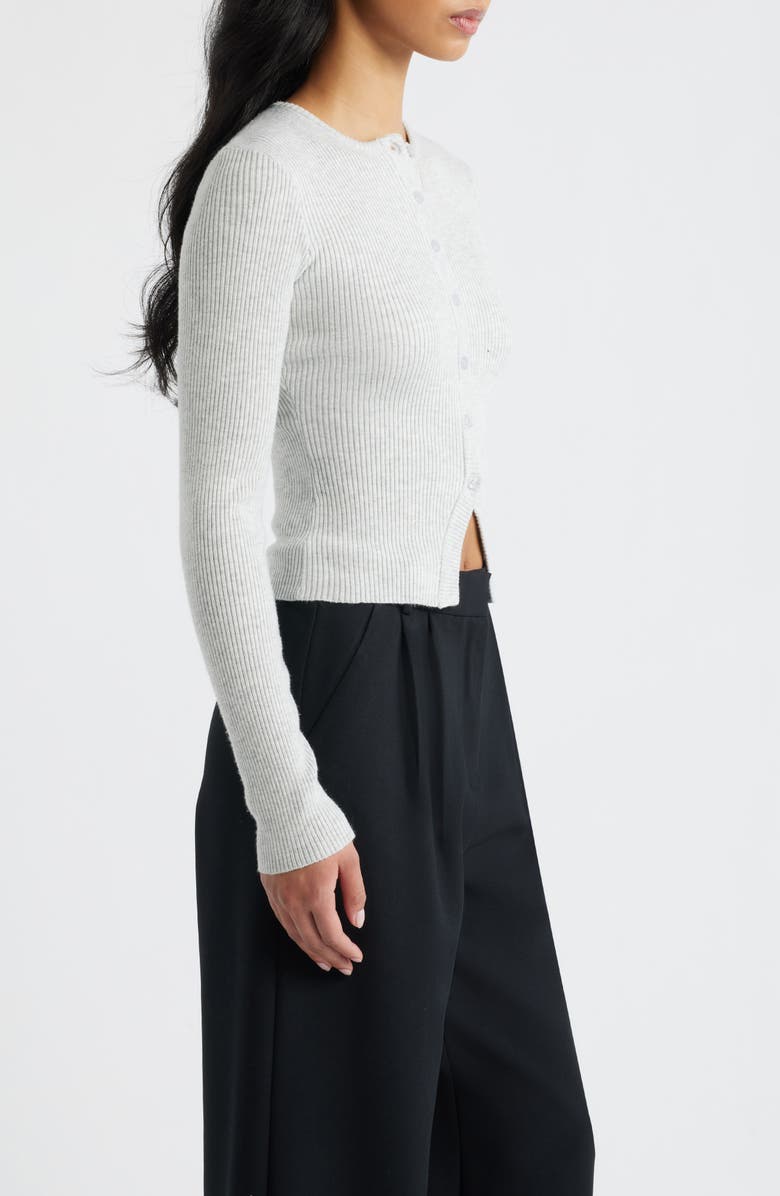 Princess Polly Suzu Rib Cardigan, Alternate, color, Grey