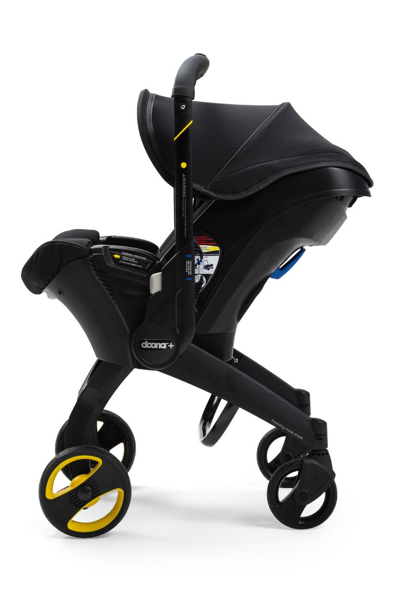 Midnight Edition Convertible Infant Car Seat/Compact Stroller System with Base & Essentials Bag Set, Alternate, color, MIDNIGHT