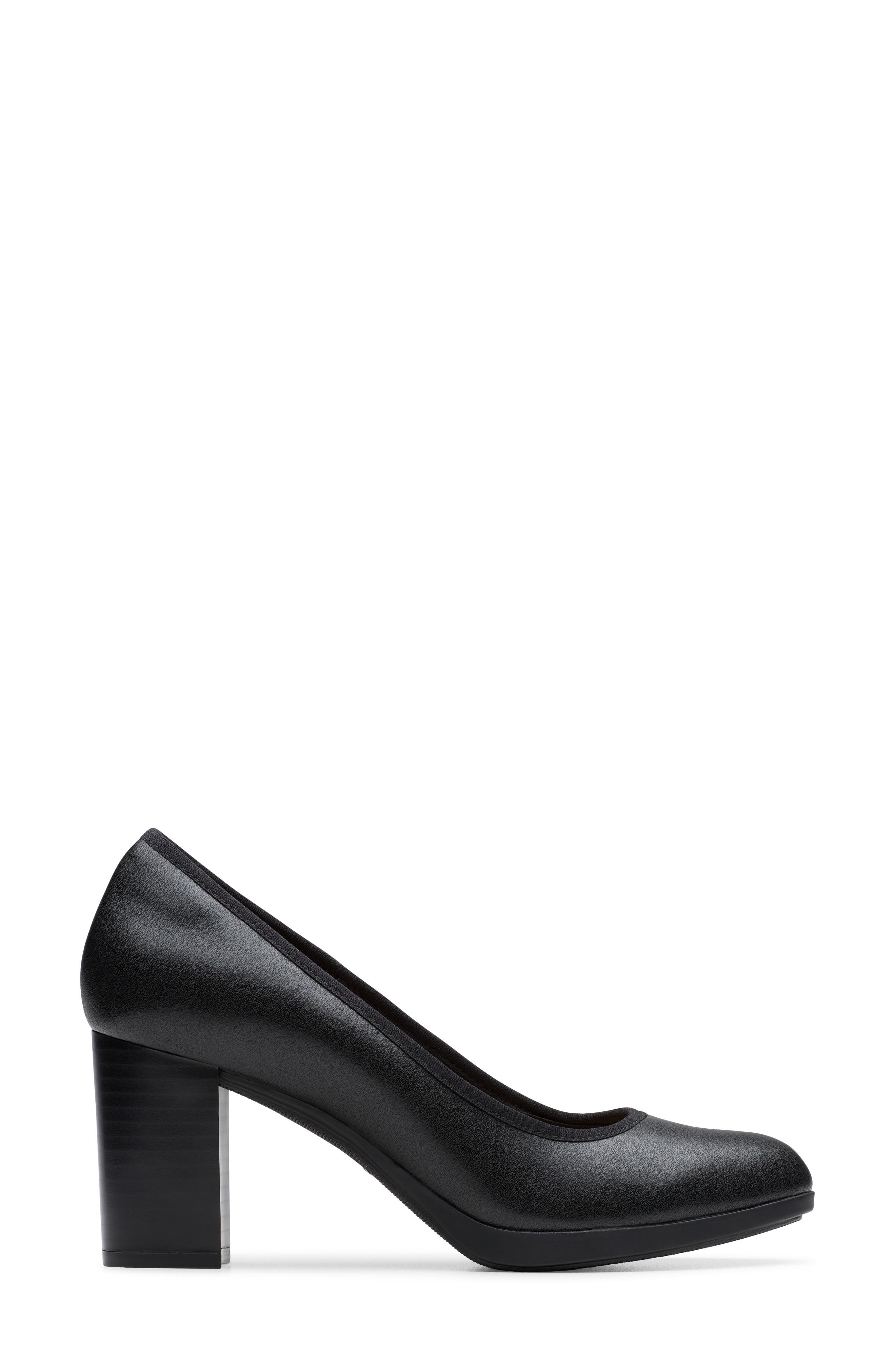 Bayla Carly Leather Pump, Alternate, color, BLACK LEATHER