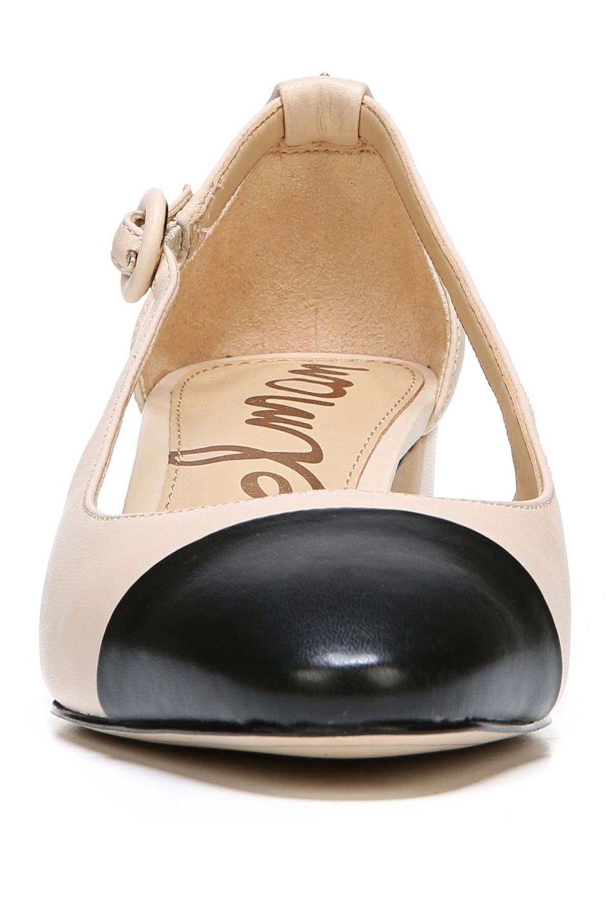 Leah Block Heel Pump, Alternate, color, NUDE/BLACK
