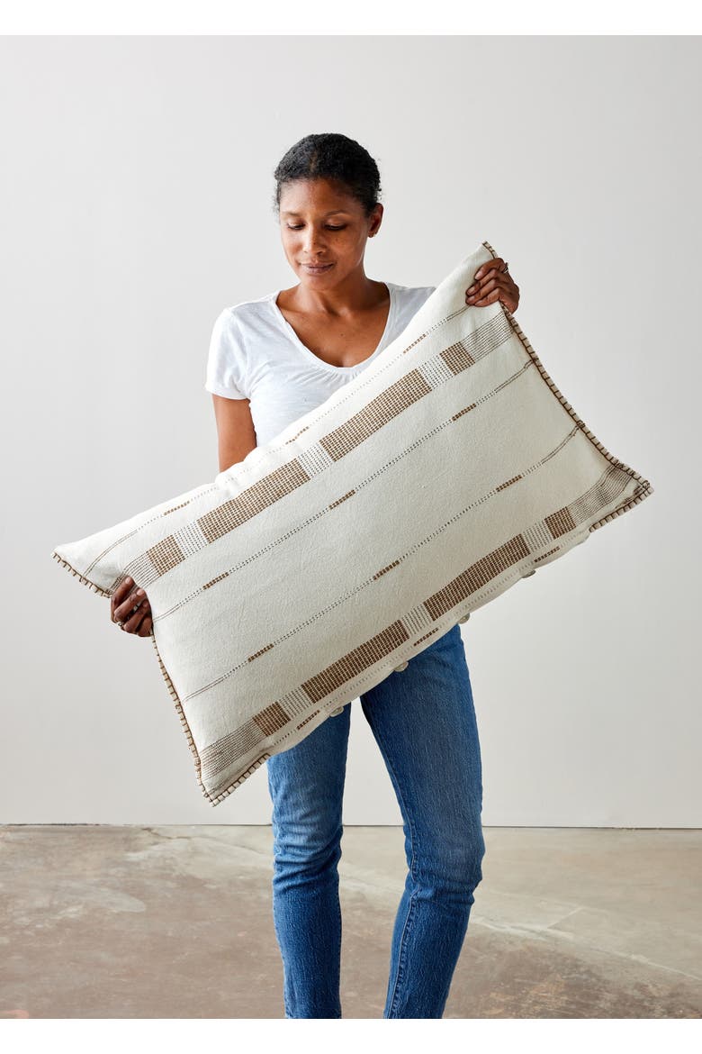 Fulcrum Oversized Cotton Lumbar Pillow - Cover Only, Main, color, Patina