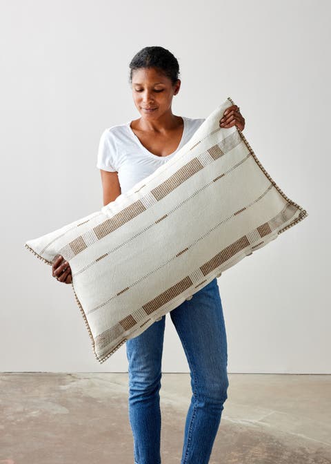 Fulcrum Oversized Cotton Lumbar Pillow - Cover Only