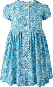 Rachel Riley Floral Button-Front Dress