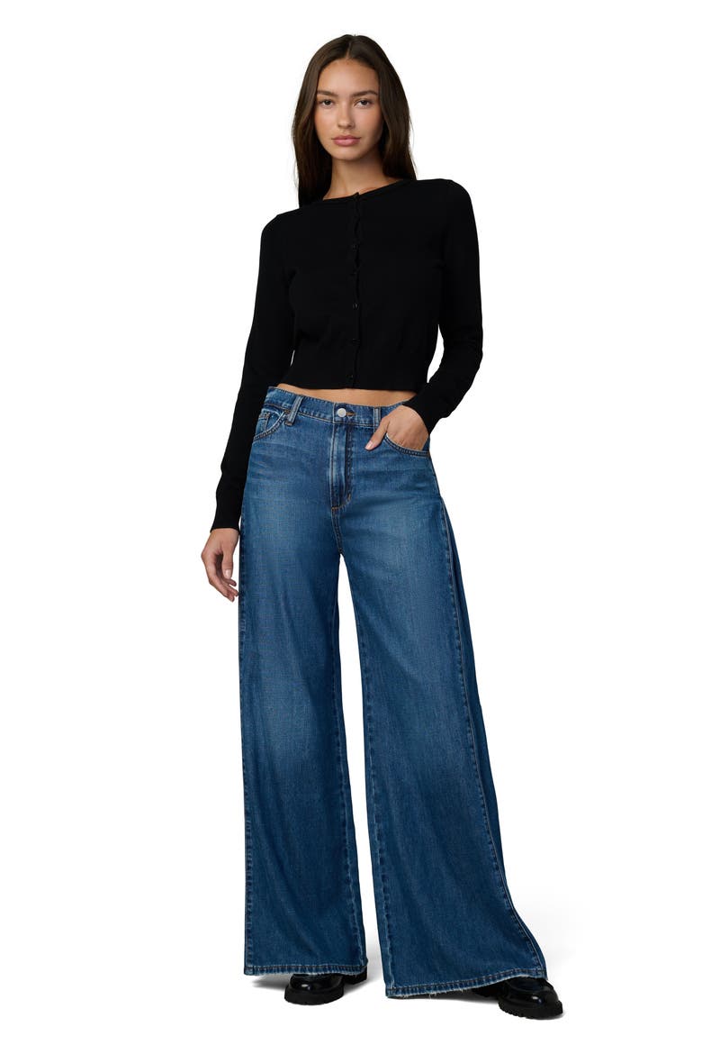 The Side Pleat High Waist Wide Leg Jeans, Alternate, color, CHERISHED