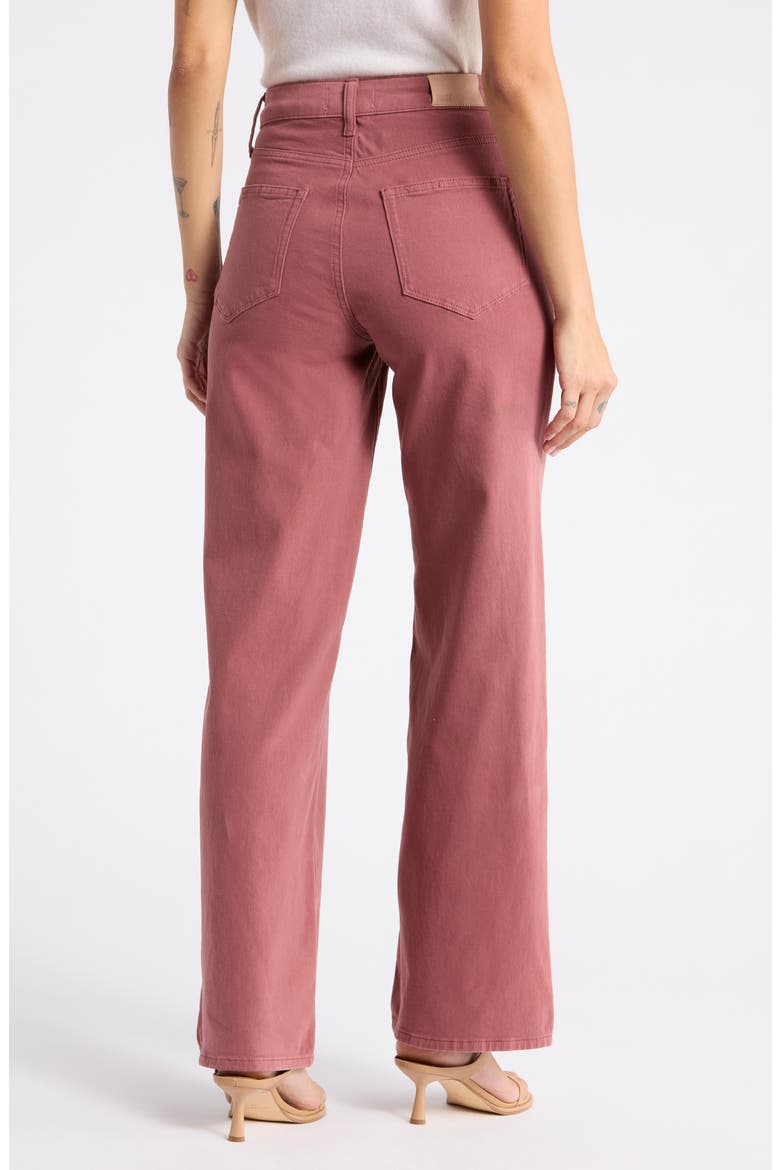 Anessa High Waist Wide Leg Jeans, Alternate, color, VINTAGE BRICK BERRY