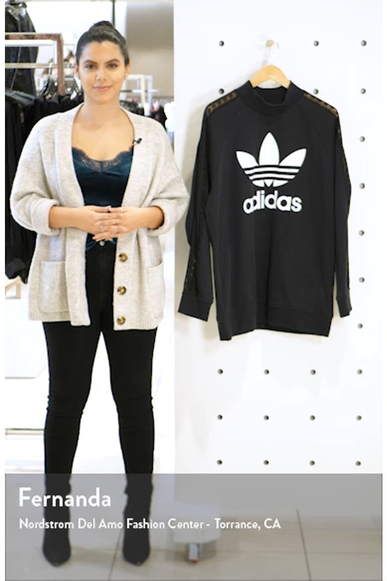 Lace Stripe Logo Cotton Sweatshirt video