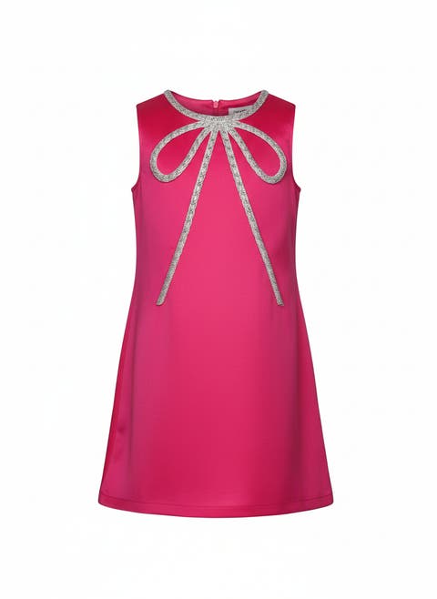 Flora Crystal-Bow Party Dress (Toddler, Little Kid & Big Kid)