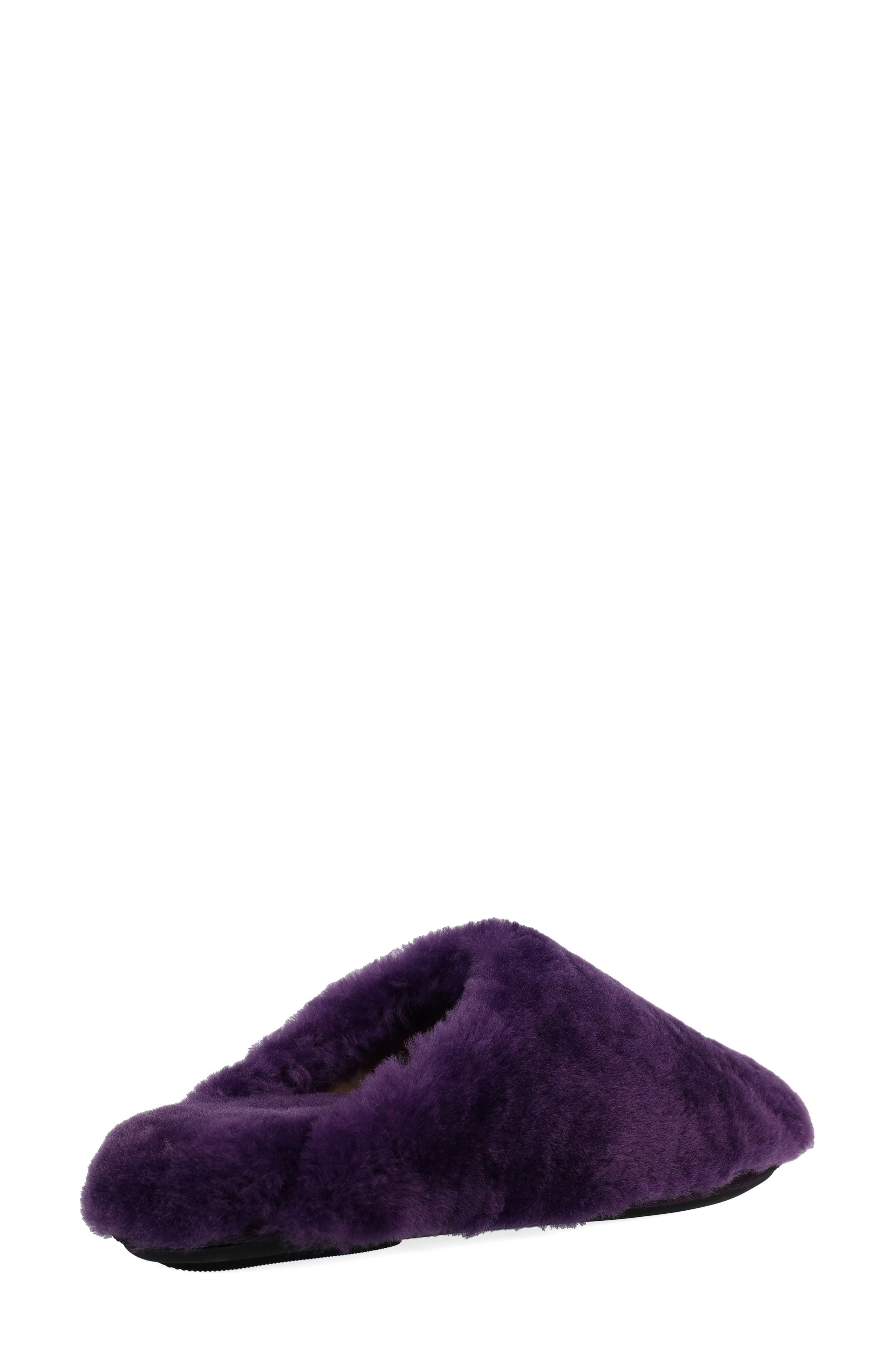 Bliss Genuine Shearling Slipper, Alternate, color, VIOLET