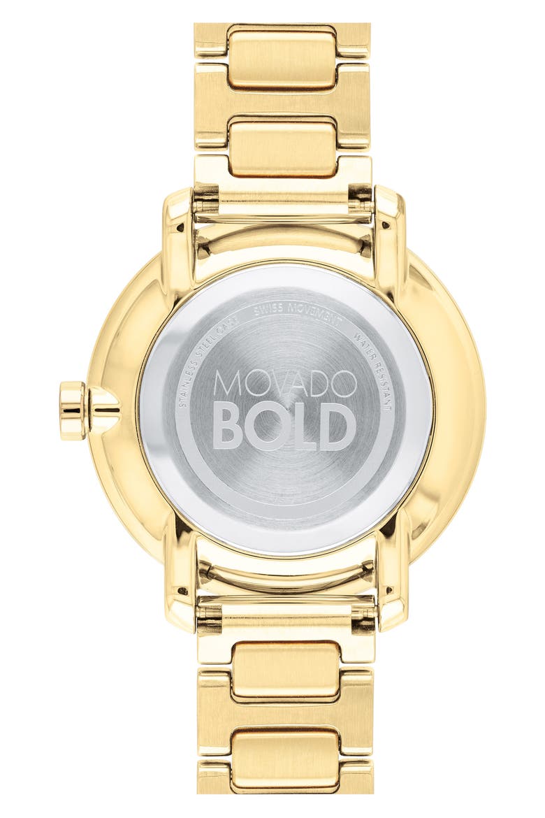 Bold Bracelet Watch, 34mm, Alternate, color, GOLD